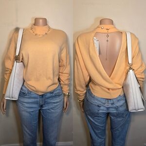 ☆A.L.C. Peach Open-Back Sweater☆